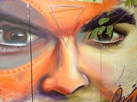 Бразилия, Сан-Паулу,  уличный стрит арт, граффити