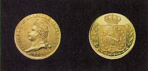 Золотая монета Дона Педро I 