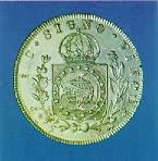 960 рейш, серебряная монета Бразлии 