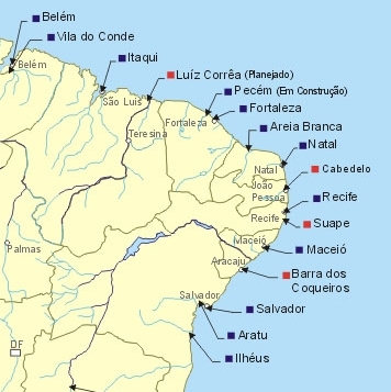Порты Бразилии, Северо-Восток